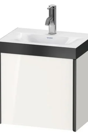 Bargain Duravit XViu 18" x 18" x 13" One Door C-Bonded Wall-Mount Vanity Kit With One Tap Hole, White (XV4631OB222P)
