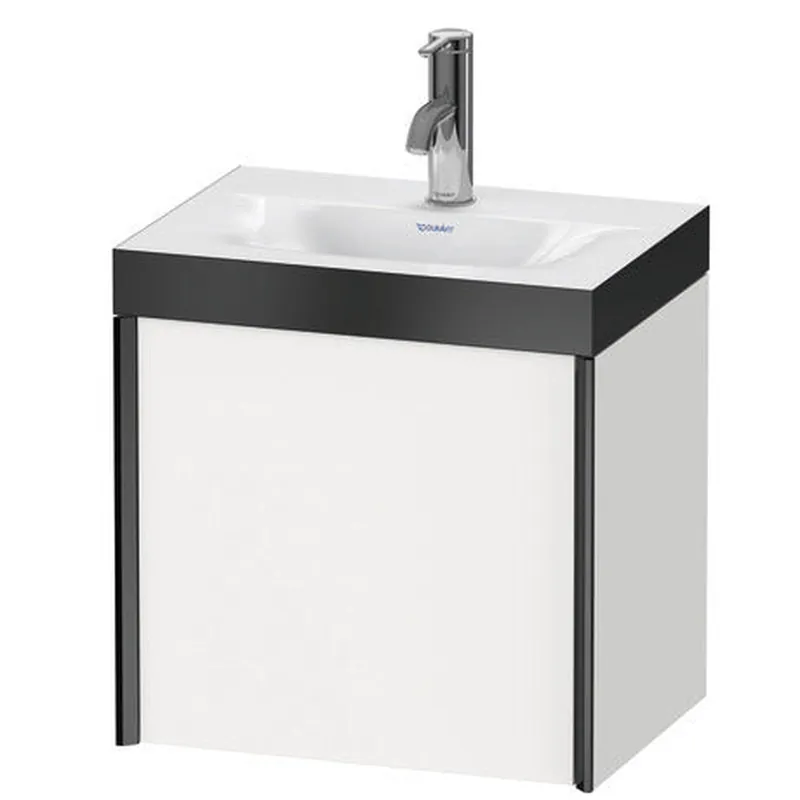 Buy Online Duravit XViu 18" x 18" x 13" One Door C-Bonded Wall-Mount Vanity Kit With One Tap Hole, White (XV4631OB218P)