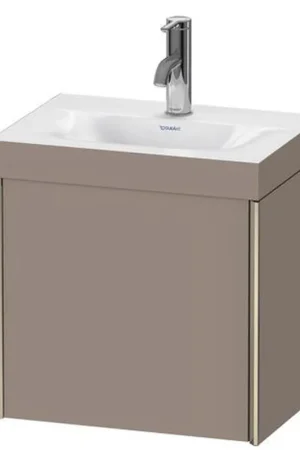 Best Seller Duravit XViu 18" x 18" x 13" One Door C-Bonded Wall-Mount Vanity Kit With One Tap Hole, Basalt (XV4631OB143C)