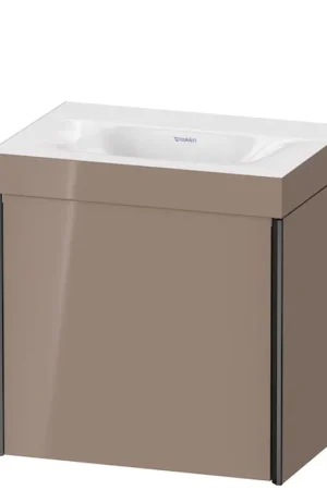 Best Price Duravit XViu 18" x 18" x 13" One Door C-Bonded Wall-Mount Vanity Kit Without Tap Hole, Cappuccino (XV4631NB286C)