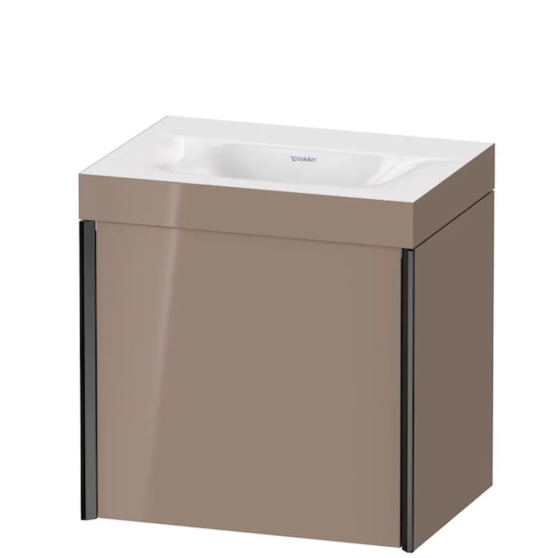 Best Price Duravit XViu 18" x 18" x 13" One Door C-Bonded Wall-Mount Vanity Kit Without Tap Hole, Cappuccino (XV4631NB286C)