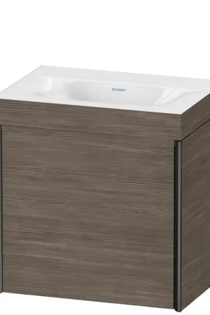 Buy Today Duravit XViu 18" x 18" x 13" One Door C-Bonded Wall-Mount Vanity Kit Without Tap Hole, Pine Terra (XV4631NB251C)
