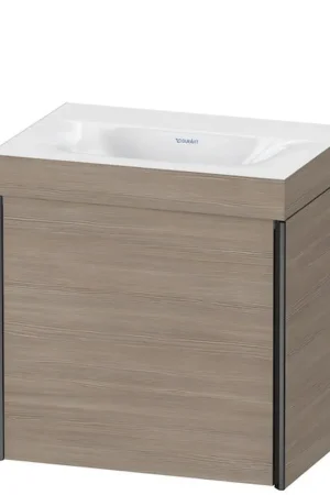 Don’t Miss Out Duravit XViu 18" x 18" x 13" One Door C-Bonded Wall-Mount Vanity Kit Without Tap Hole, Silver Pine (XV4631NB231C)