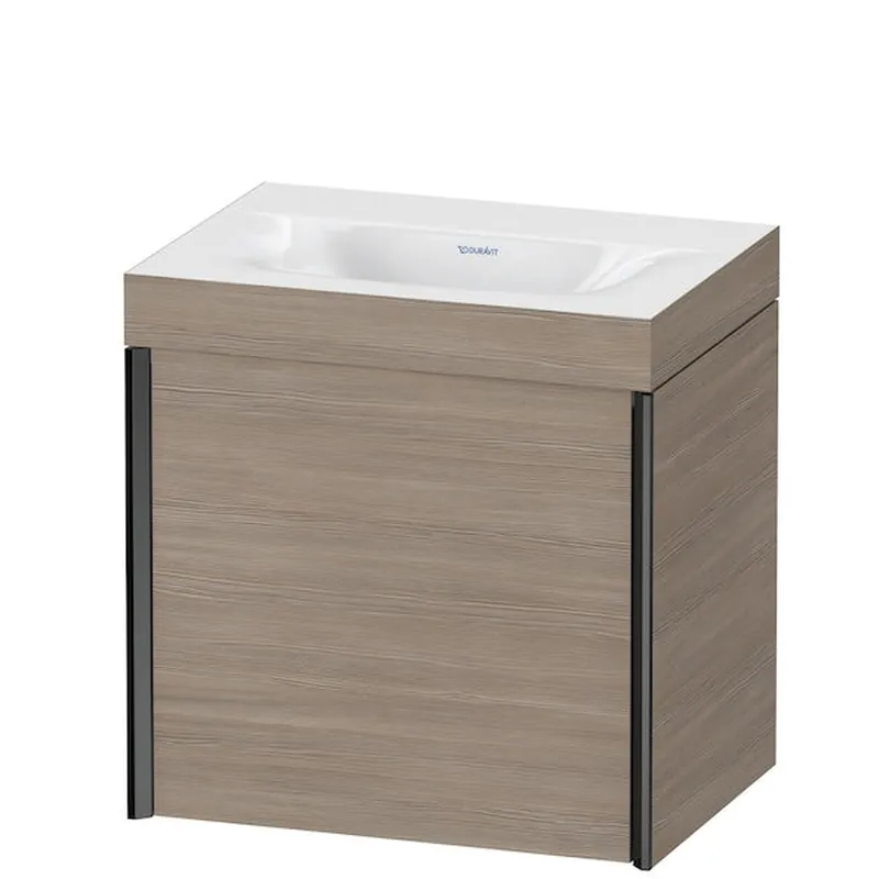 Don’t Miss Out Duravit XViu 18" x 18" x 13" One Door C-Bonded Wall-Mount Vanity Kit Without Tap Hole, Silver Pine (XV4631NB231C)
