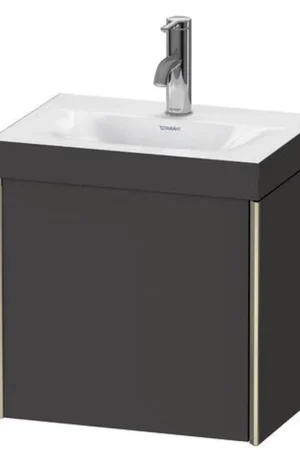 Best Seller Duravit XViu 18" x 18" x 13" One Door C-Bonded Wall-Mount Vanity Kit With One Tap Hole, Graphite (XV4630OB180C)