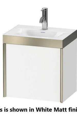Big Sale Duravit XViu 18" x 18" x 13" One Door C-Bonded Wall-Mount Vanity Kit Without Tap Hole, Cashmere Oak (XV4630NB111C)