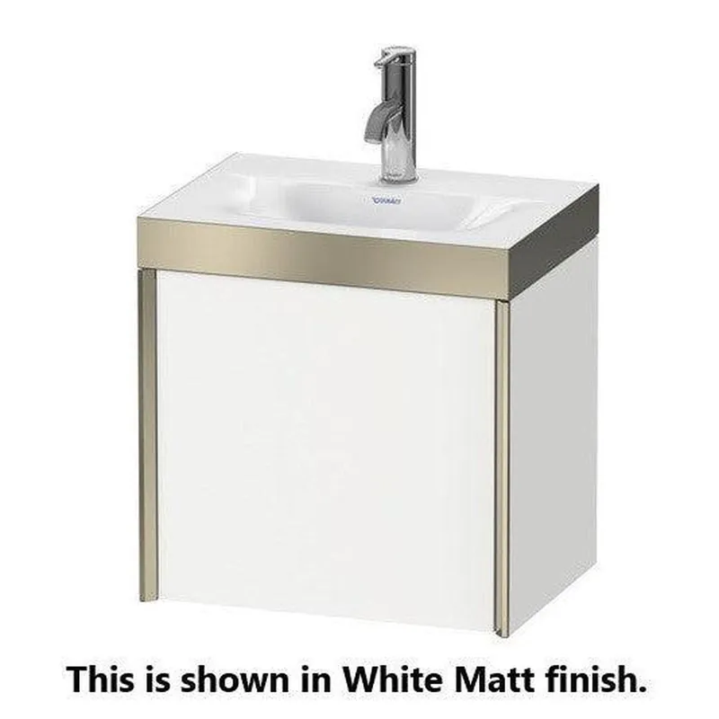 Big Sale Duravit XViu 18" x 18" x 13" One Door C-Bonded Wall-Mount Vanity Kit Without Tap Hole, Cashmere Oak (XV4630NB111C)