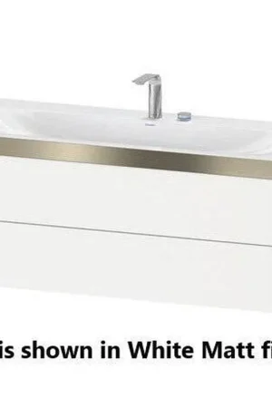 Best Seller Duravit Xviu 47" x 20" x 19" Two Drawer C-Bonded Wall-Mount Vanity Kit With One Tap Hole, European Oak (XV4617OB152P)