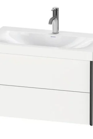 Cheap Duravit Xviu 31" x 20" x 19" Two Drawer C-Bonded Wall-Mount Vanity Kit With One Tap Hole, White (XV4615OB218C)