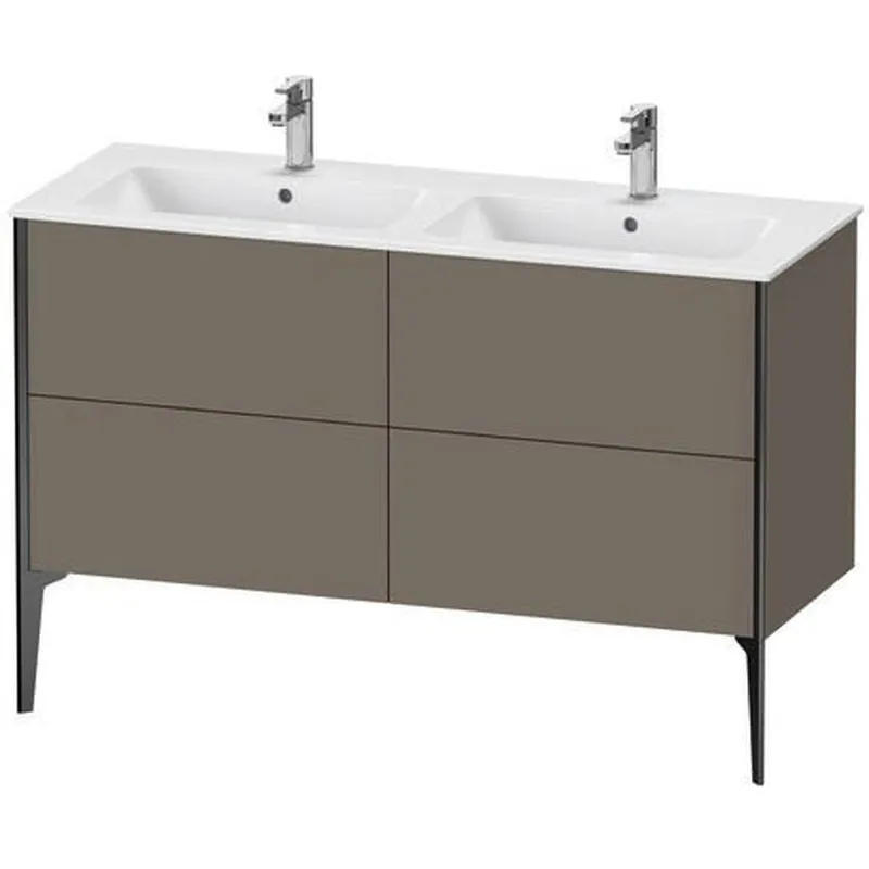 Duravit XViu 50" x 23" x 19" Four Drawer Floorstanding Vanity Unit Flannel Gray (XV44850B290) Authentic