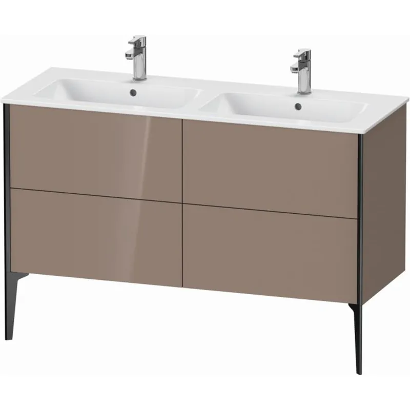 Buy Online Duravit XViu 50" x 23" x 19" Four Drawer Floorstanding Vanity Unit Cappuccino (XV44850B286)
