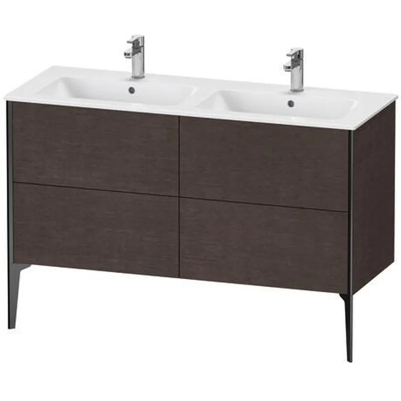 Duravit XViu 50" x 23" x 19" Four Drawer Floorstanding Vanity Unit Dark Brushed Oak (XV44850B272) Original
