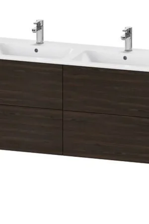 Clearance Duravit XViu 50" x 23" x 19" Four Drawer Floorstanding Vanity Unit Walnut Brushed (XV44850B269)