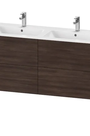 Clearance Duravit XViu 50" x 23" x 19" Four Drawer Floorstanding Vanity Unit Chestnut Dark (XV44850B253)