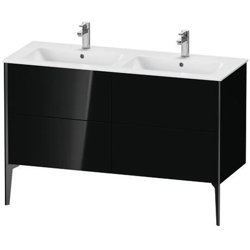 Duravit XViu 50" x 23" x 19" Four Drawer Floorstanding Vanity Unit Black (XV44850B240) Reduced Price