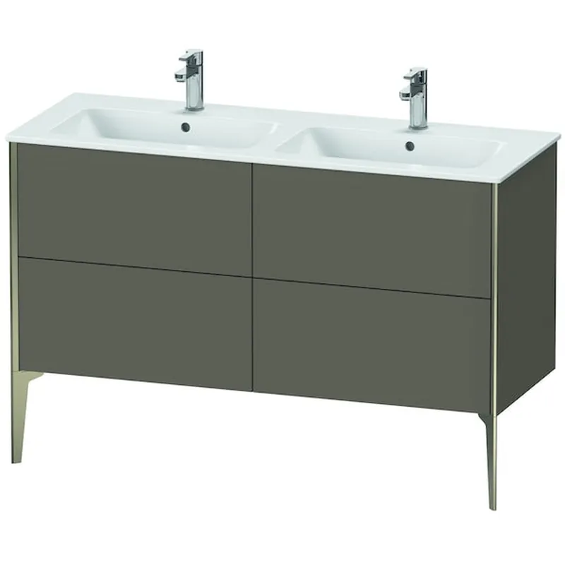 Affordable Duravit XViu 50" x 23" x 19" Four Drawer Floorstanding Vanity Unit Flannel Gray (XV44850B190)
