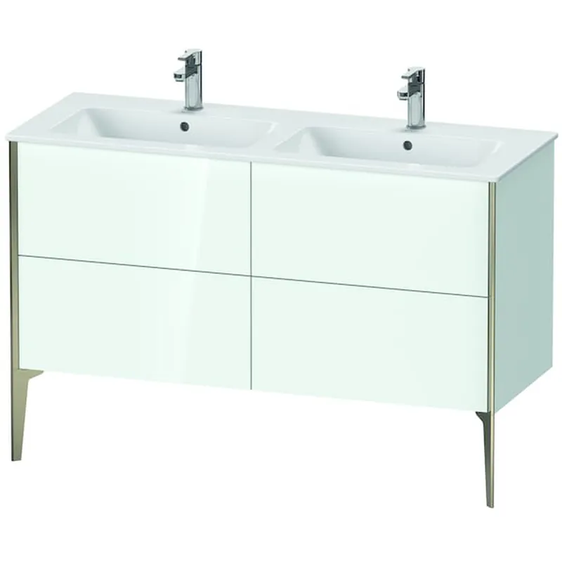 Professional Grade Duravit XViu 50" x 23" x 19" Four Drawer Floorstanding Vanity Unit White (XV44850B185)