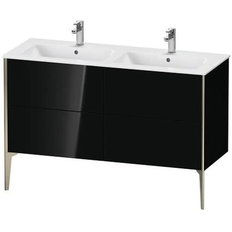 Fan Favorite Duravit XViu 50" x 23" x 19" Four Drawer Floorstanding Vanity Unit Black (XV44850B140)
