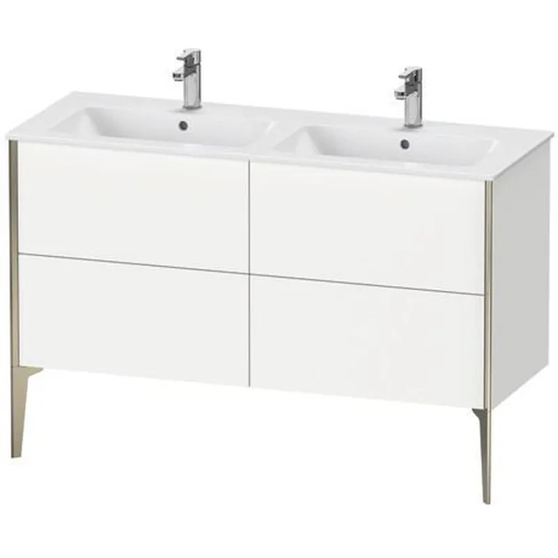 Holiday Sale Duravit XViu 50" x 23" x 19" Four Drawer Floorstanding Vanity Unit White (XV44850B118)