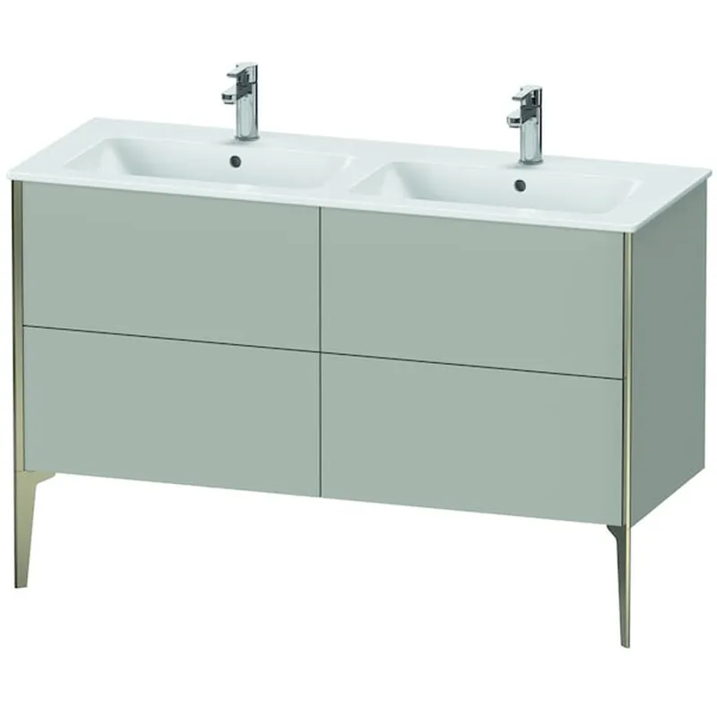 Duravit XViu 50" x 23" x 19" Four Drawer Floorstanding Vanity Unit Concrete Gray (XV44850B107) Money Back Guarantee