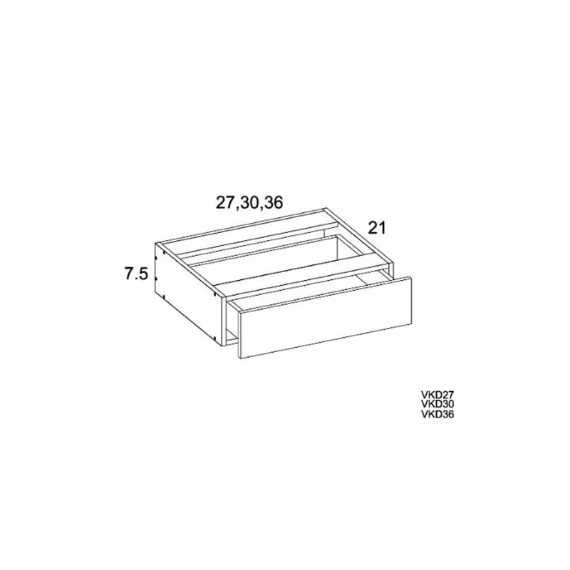 RTA Harbor Navy 36" Knee Drawer While Supplies Last