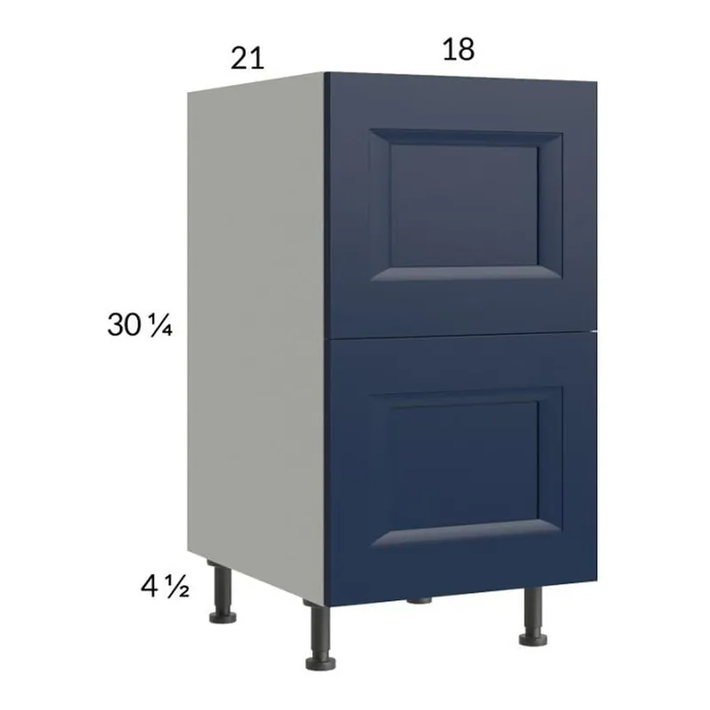 RTA Harbor Navy 18" 2-Drawer Vanity Base Cabinet Don’t Miss Out