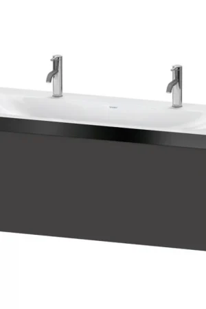 Best Price Duravit XViu 47" x 20" x 19" One Drawer C-Bonded Wall-Mount Vanity Kit With One Tap Hole, Graphite (XV4613OB280P)