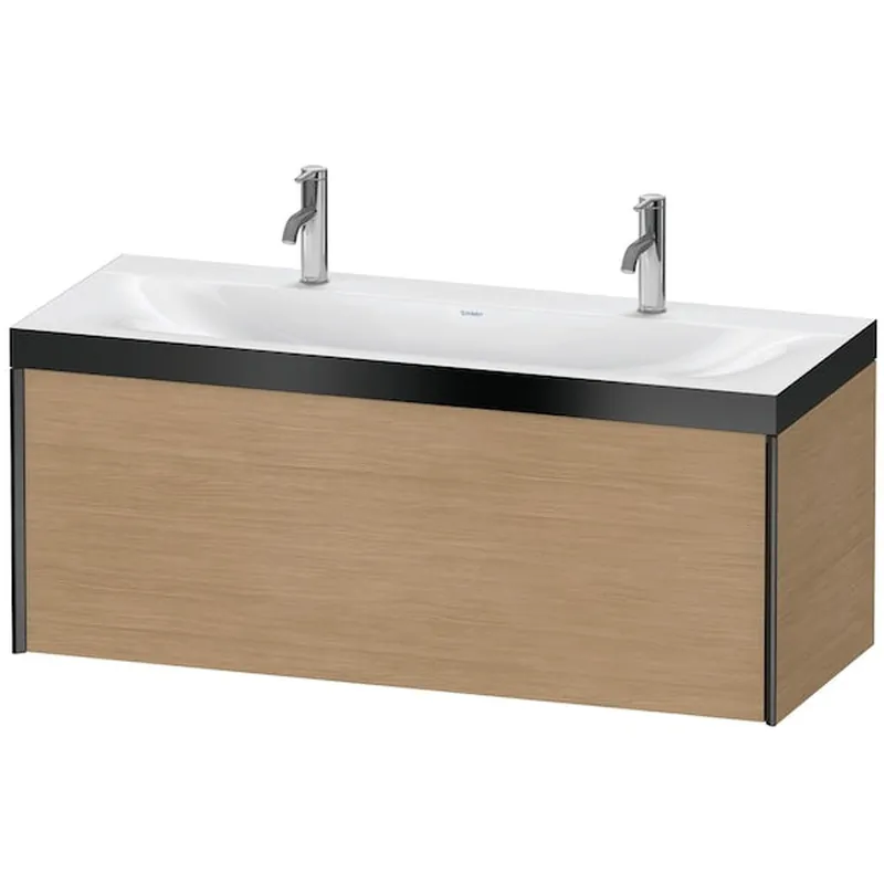 Duravit XViu 47" x 20" x 19" One Drawer C-Bonded Wall-Mount Vanity Kit With One Tap Hole, European Oak (XV4613OB252P) Best Price