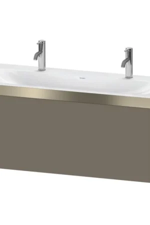 Clearance Duravit XViu 47" x 20" x 19" One Drawer C-Bonded Wall-Mount Vanity Kit With One Tap Hole, Flannel Gray (XV4613OB190P)