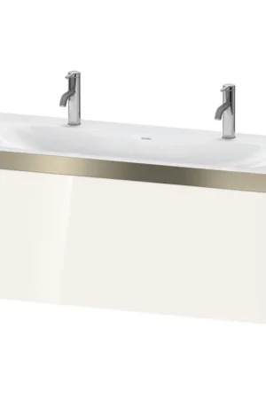 Direct From Manufacturer Duravit XViu 47" x 20" x 19" One Drawer C-Bonded Wall-Mount Vanity Kit With One Tap Hole, White (XV4613OB122P)