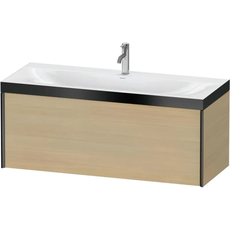 Duravit XViu 47" x 20" x 19" One Drawer C-Bonded Wall-Mount Vanity Kit With One Tap Hole, Mediterranean Oak (XV4612OB271P) Shop Now
