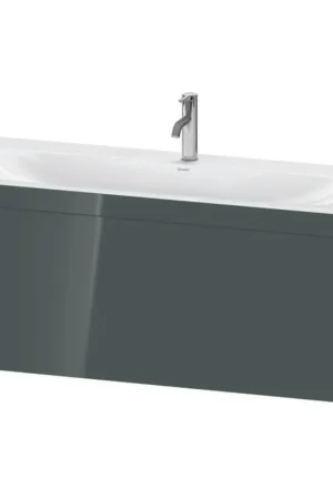 Buy Direct Duravit XViu 47" x 20" x 19" One Drawer C-Bonded Wall-Mount Vanity Kit With One Tap Hole, Dolomite Gray (XV4612OB238C)