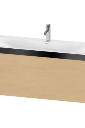 Direct From Factory Duravit XViu 47" x 20" x 19" One Drawer C-Bonded Wall-Mount Vanity Kit With One Tap Hole, Natural Oak (XV4612OB230P)
