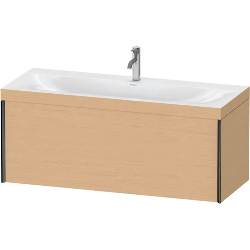 Price Drop Duravit XViu 47" x 20" x 19" One Drawer C-Bonded Wall-Mount Vanity Kit With One Tap Hole, Brushed Oak (XV4612OB212C)