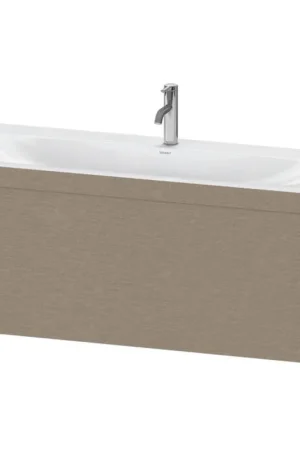 Best Choice Duravit XViu 47" x 20" x 19" One Drawer C-Bonded Wall-Mount Vanity Kit With One Tap Hole, Cashmere Oak (XV4612OB211C)