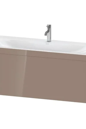 Buy Online Duravit XViu 47" x 20" x 19" One Drawer C-Bonded Wall-Mount Vanity Kit With One Tap Hole, Cappuccino (XV4612OB186C)