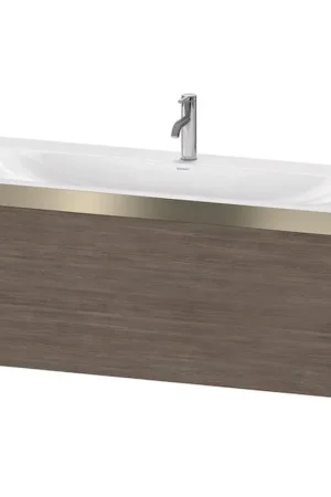 Discount Duravit XViu 47" x 20" x 19" One Drawer C-Bonded Wall-Mount Vanity Kit With One Tap Hole, Pine Terra (XV4612OB151P)
