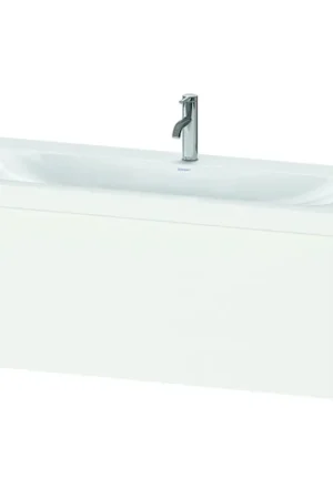 Best Price Duravit XViu 47" x 20" x 19" One Drawer C-Bonded Wall-Mount Vanity Kit With One Tap Hole, White (XV4612OB118C)