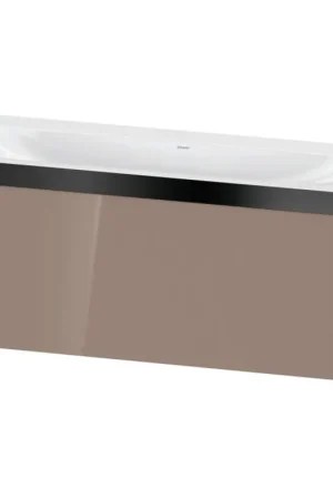 Big Sale Duravit XViu 47" x 20" x 19" One Drawer C-Bonded Wall-Mount Vanity Kit Without Tap Hole, Cappuccino (XV4612NB286P)