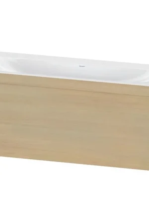 Brand New Duravit XViu 47" x 20" x 19" One Drawer C-Bonded Wall-Mount Vanity Kit Without Tap Hole, Mediterranean Oak (XV4612NB271C)