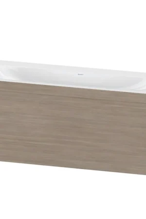 Cheap Duravit XViu 47" x 20" x 19" One Drawer C-Bonded Wall-Mount Vanity Kit Without Tap Hole, Silver Pine (XV4612NB231C)