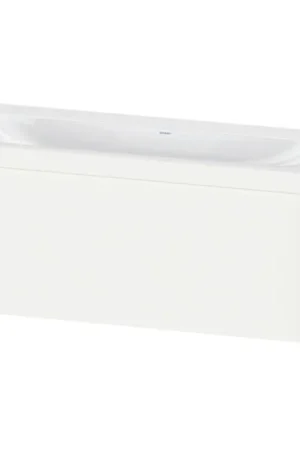 Direct From Manufacturer Duravit XViu 47" x 20" x 19" One Drawer C-Bonded Wall-Mount Vanity Kit Without Tap Hole, White (XV4612NB118C)
