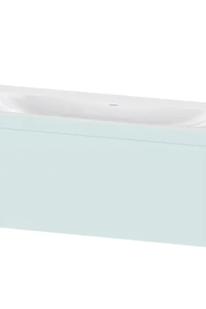 Budget Duravit XViu 47" x 20" x 19" One Drawer C-Bonded Wall-Mount Vanity Kit Without Tap Hole, Light Blue (XV4612NB109C)