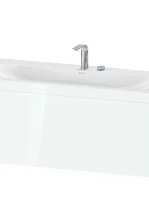 Worldwide Shipping Duravit XViu 47" x 20" x 19" One Drawer C-Bonded Wall-Mount Vanity Kit With Two Tap Holes, White (XV4612EB285C)
