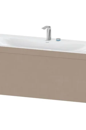 Affordable Duravit XViu 47" x 20" x 19" One Drawer C-Bonded Wall-Mount Vanity Kit With Two Tap Holes, Linen (XV4612EB275C)