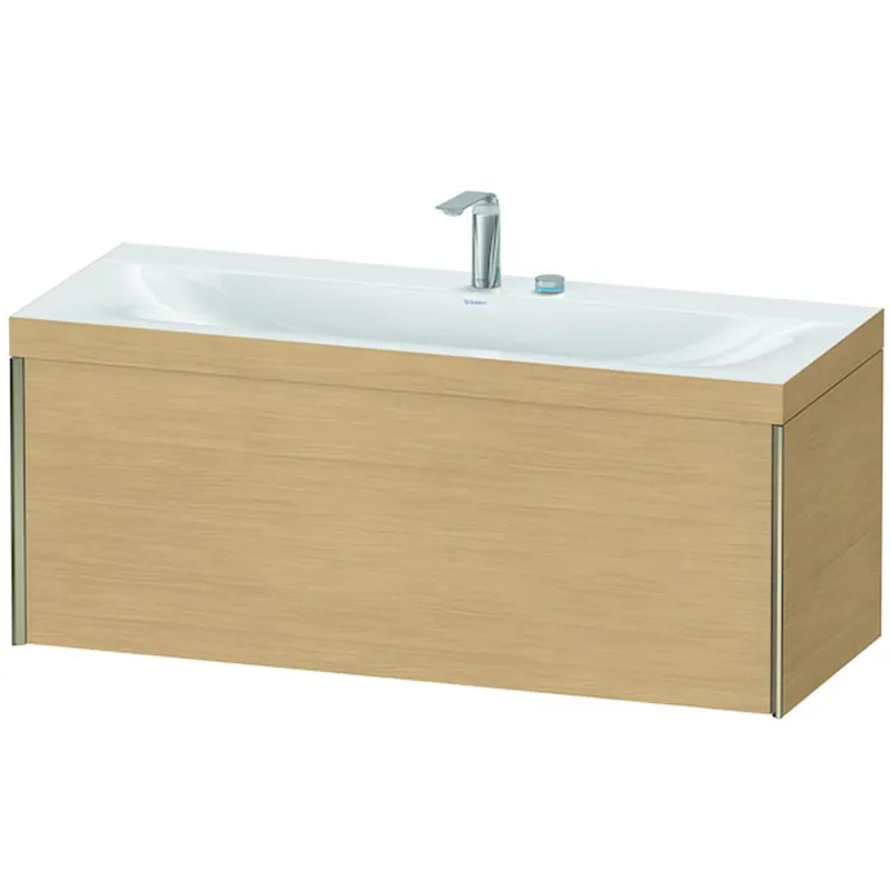 Duravit XViu 47" x 20" x 19" One Drawer C-Bonded Wall-Mount Vanity Kit With Two Tap Holes, Natural Oak (XV4612EB130C) Hot Picks