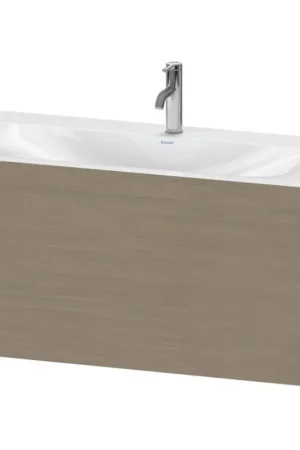 Budget Duravit XViu 39" x 20" x 19" One Drawer C-Bonded Wall-Mount Vanity Kit With One Tap Hole, Oak Terra (XV4611OB235C)