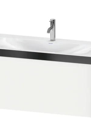 Don’t Miss Out Duravit XViu 39" x 20" x 19" One Drawer C-Bonded Wall-Mount Vanity Kit With One Tap Hole, White (XV4611OB218P)