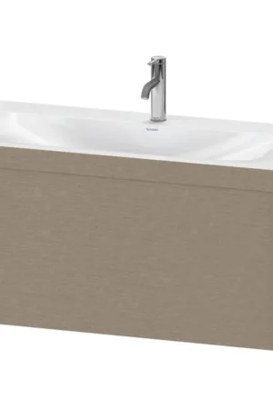 Buy Today Duravit XViu 39" x 20" x 19" One Drawer C-Bonded Wall-Mount Vanity Kit With One Tap Hole, Cashmere Oak (XV4611OB211C)