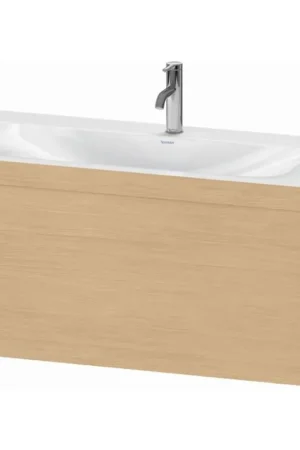 Budget Duravit XViu 39" x 20" x 19" One Drawer C-Bonded Wall-Mount Vanity Kit With One Tap Hole, Natural Oak (XV4611OB130C)